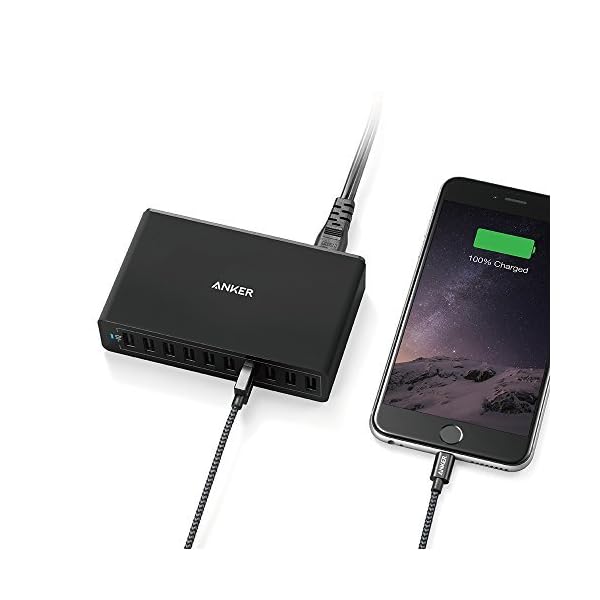 Anker PowerPort 10 (60W 10-Port USB Ladegerät) – Bild 3