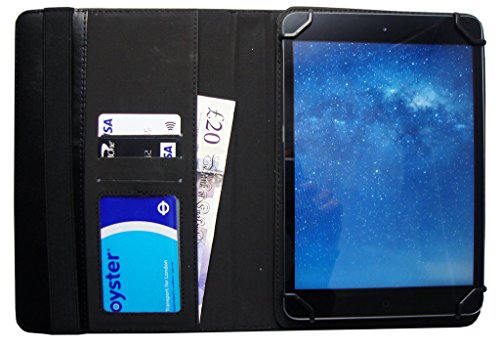 XGadget Pro TECA 706W 7 Inch Tablet Schwarz Universal 360 Grad Wallet Schutzh  lle Folio mit Kartensteckpl  tzen   7 - 8 zoll   von Sweet Tech