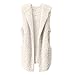 Produktbild Geili Damen Winterweste Wolle Weste Mit Kapuze Frauen Warme Ärmellos Jacken Wintermantel Einfarbige Fleece Weste Outwear