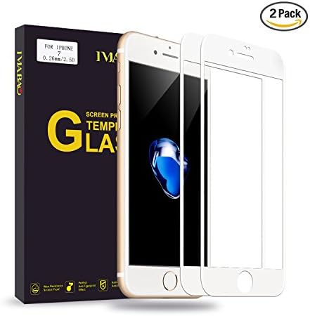 iPhone 7 Screen Protector, IMABAO [2 Pack] 3D Touch Compatible-Tempered Glass Full Coverage Film Matte Anti-Glare Anti-Fingerprint 9H HD Clear Scratch Resist for Apple iPhone 7 4.7"