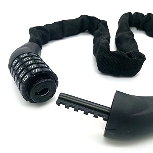 Fahrradschloss 5mm x 95cm Kettenschloss Zahlenschloss Sicherheitsschloss Schloss