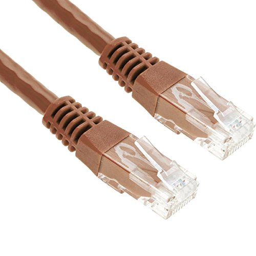 GizzmoHeaven 10M Braun Cat5e LAN Kabel RJ45 Patchkabel Cat 5 Enhanced Ethernet Netzwerkkabel für Router Modem Switch 1000 Mbit/s UTP RJ-45 - 10 Meter - Braun