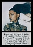  PostersNPrints Ariana Grande Thank U Next TRACKLIST 03 260 gsm Photo Poster A3