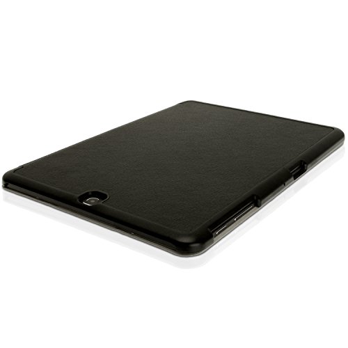 igadgitz Schwarz PU Ledertasche Hülle Smart Cover für Samsung Galaxy Tab S2 9.7″ SM-T810 mit Multi-Winkel Betrachtungs + Auto Sleep/Wake + Displayschutzfolie - 8