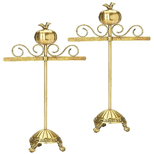 Preisvergleich Produktbild 2 Stück Lisbeth Dahl Schmuckständer messing Ohrringe 32 cm