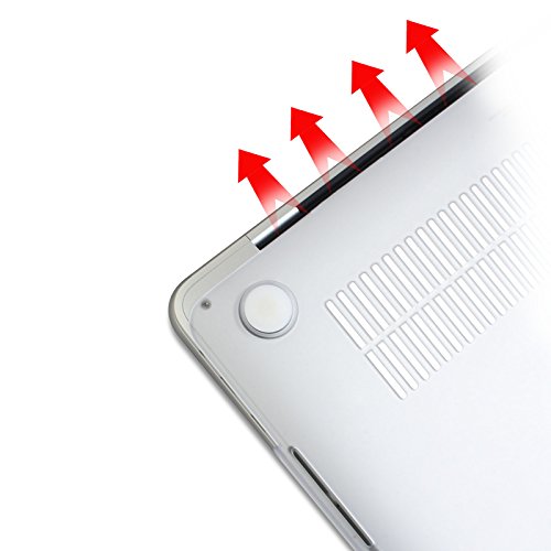 MacBook Pro 13 Hülle 2016, Infiland Ultra Slim Hochwertige Matt Gummierte Hartschale Tasche Schutzhülle Snap Case für NEUESTE 13-zoll MacBook Pro 13″ (2016 Freisetzung) A1706 / A1708(Transparent) - 3