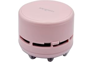 Hillento Mini aspirapolvere, Portatile tenuto in Mano Corless Pulizia Tavolo briciola spazzatrice Tavolo Multifunzione per Ufficio Tastiera casa e Auto, Rosa