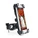 Produktbild Handyhalterung Fahrrad, Universal Handy halterung Motorrad Handyhalter, 360 Drehen gps halter smartphone fahrradhalterung für iPhone X 8/8Plus 7/7 Plus 6S/6S Plus 6/6Plus 5S/4S Samsung Galaxy S9/S9 Plus S8 S7 S6 (Grau)