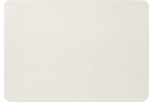 Eglooh - Herms - Sottomano Scrivania Ufficio in Cuoio Bianco - cm 50x35 - Cuciture Artigianali e Angoli Arrotondati - Made in Italy