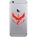 Produktbild Pokemon Go - Team Valor Handy Laptop Tablet Auto iPhone 4 4S 5 5 C 5S 6 Galaxy S4 S5 S6, Android Vinyl Fenster Glas Wände Bumper Aufkleber Aufkleber (rot)