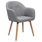 Gut gepolsterte Sitzfläche aus Leinen bietet Ihnen ein sehr angenehmes Sitzgefühle