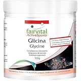 Fairvital | Glicina in polvere 500g - Amminoacido - 100% Glicina Pura in Polvere senza additivi - Vegan