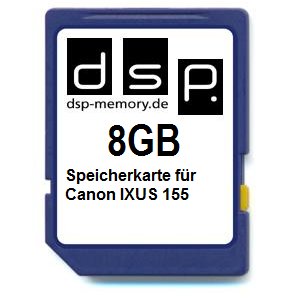 DSP Memory Z-4051557424951 8GB Speicherkarte für Canon IXUS 155