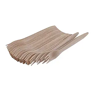 V4L Disposable Wooden Fork Pack of 400