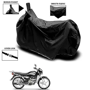 KEDIT  - New Hero Splendor Plus i3s Waterproof - UV Protection & Dust Proof Full Bike - Scooty Two Wheeler Body Cover for Hero Splendor Plus i3s (Black)