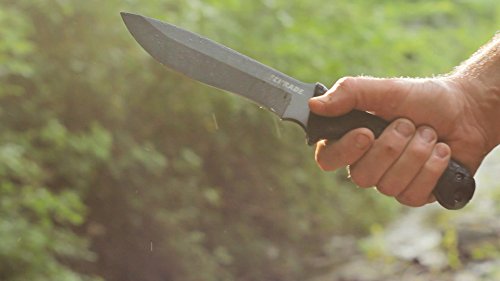 Schrade Outdoormesser Extrem Survival Carbonstahl 1095 beschichtet Nylonscheide mit abnehmbarer Vortasche - 3