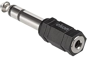 ekon adapter Jack, Jack 3.5mm do Jack 6.3mm, żeński mężczyzna, do radia, stereo, instrumenty muzyczne, gitara, wzmacniacz