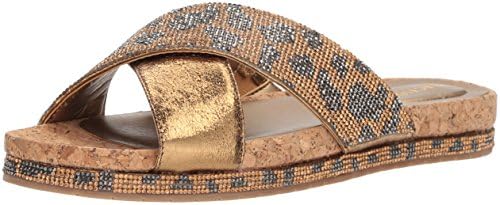 Kenneth Cole Reaction Women’s Shore-Ly Slip Slide X-Band Straps Flat Sandal
