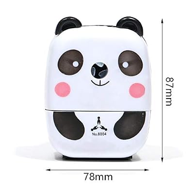 Lumpur Taille-crayon antidérapant en forme d'animal de dessin animé pour le bureau, idéal pour les écoliers, les étudiants, les enfants panda Voir image