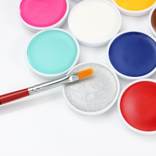 Schminkpalette Kinderschminke Naturschminke Palette mit 12 Farben und Glitter Make Up Set - 2