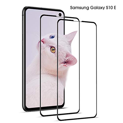DOSNTO 2 Piezas Cristal Templado Compatible con Samsung Galaxy S10e Vidrio Templado Anti-Arañazos Sin Burbujas Alta Definicion 3D Cobertura Completa Protector de Pantalla para S10e Negro