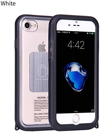 iPhone waterproof case , standard Protection Dirt-poof Shockproof Snow-proof and Waterproof Case for iPhone 6P/7P/8P (White))