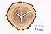 Produktbild PatTheClock Retro Wanduhr, 312 mm Groß Creative Eco Massivholz Jahrgang Jährliche Ring Silent Keine Nummer Keine Rahmen Quarzuhr Für Wohnzimmer Schlafzimmer Küche Bar Cafe