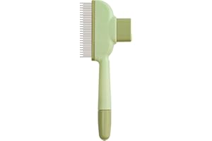 ETIALURE Brosse pour Chat Poil Long, Brosses de Toilettage avec Bouton Realease pour Chien, Peigne D'épilation pour Animaux (Vert)