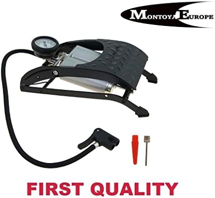 FOOT PUMP DOUBLE - PISTON CAR BIKES BALLS PONTOONS MATTRESSES