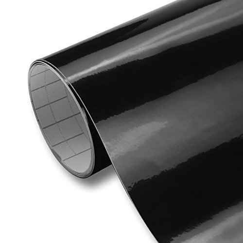 30cmx3m Brillante Negro adhesivo de rodillo de vinilo para signo Plotters  cartas  calcoman  as y cortadores de artesan  a