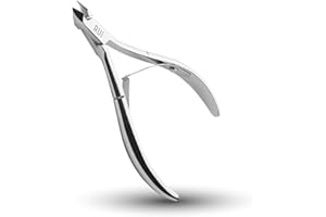 Rui Smiths Taglia Cuticole Professionali in Acciaio al Carbonio per Utenti Privati, Manico Francese, Doppia Molla, Ganascia da 6 mm (Full Jaw)