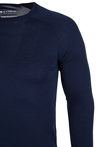 Mountain Warehouse Merino Langärmliger Herren-Pullover mit Rundhalsausschnitt Base Layer Thermo Unterwäsche - 3