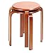 Produktbild Massivholz stapelbar solide gebogen Stuhl Stuhl Küche Büro Party Frühstück (Zwei) 40 * 44 * 33cm