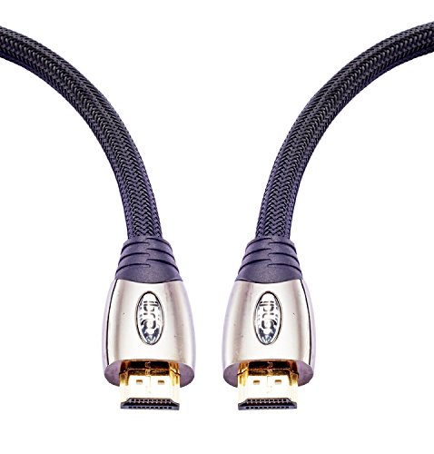 Ultra HD 4k HDMI Kabel 1.4a / 2.0 High Speed with Ethernet neues Kabel 3 fach geschirmt inkl. Stecker- und Kontaktschirmung 2160p Full HD 1080p 3D ARC CEC – 2m IBRA PLATINUM - 3
