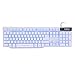 Produktbild Gaming Tastatur VGEBY USB 2.0 Wire Keyword LED Hintergrundbeleuchtung Mit 3 Farben Helligkeit Plug&Play ( Farbe : Weiß )