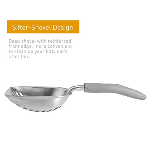 UEETEK-Mtal-de-Kitty-pour-animaux-de-compagnie-chien-chat-litire-Scooper-pelle-merde-Remover-avec-Long-Manche-pour-animaux-de-compagnie