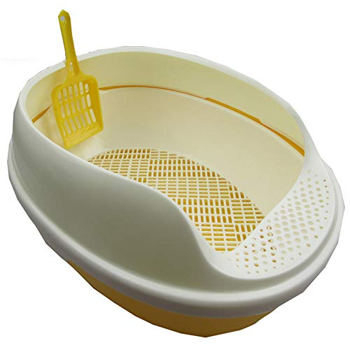 Preisvergleich Produktbild Carmel Katzentoilette Topf Sand Katzenstreu halb-geschlossen Katzentoilette Bentonit Katze Sand Topf Katzentopf Schicken Katzenstreu