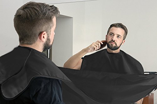 Joyoldelf Haarbesatz Bartschnapper Fänger und Eber Borsten Bart Pinsel, tragbare Bart Gebot mit Saugnäpfen für einfache Pflege & Rasur