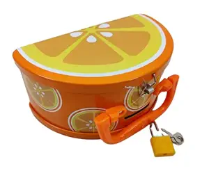 FunBlast Piggy Bank - Fruit Shaped Coin Box for Kids, Money Bank for Kids Piggy Saving Box for Girls, Boys, Birthday Return Gift for Children (Orange)