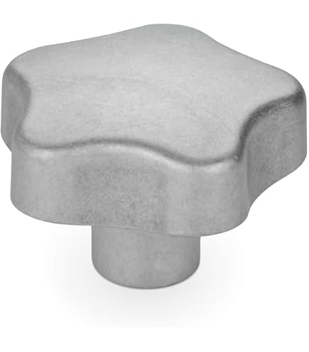 5x M6 X 50 Mm Sterngriffschrauben DIN 6336 Form L – Aus Duroplast Mit Stahlgewindeeinsatz | Praktische Handgriffschrauben