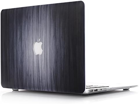 Aomo Wooden Pattern Laptop Hard Shell Plastic Shell Case Cove Adapted For Shell Case Cover for 2016 MacBook 15 Inch with Retina Display Model A1707 PU Leather Wooden Protective Hard Case