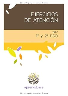 Ejercicios de Atención. 1º y 2º de ESO. Vol 1