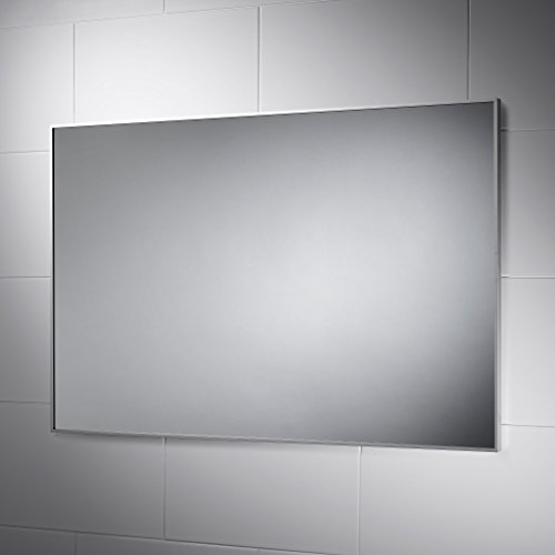 Delta Non-Illuminated Bathroom Mirror 900mm X 600mm with Aluminium Frame