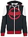 Produktbild Batman Herren Hoodie -L- Arkham Knight, schwarz/rot/weiss