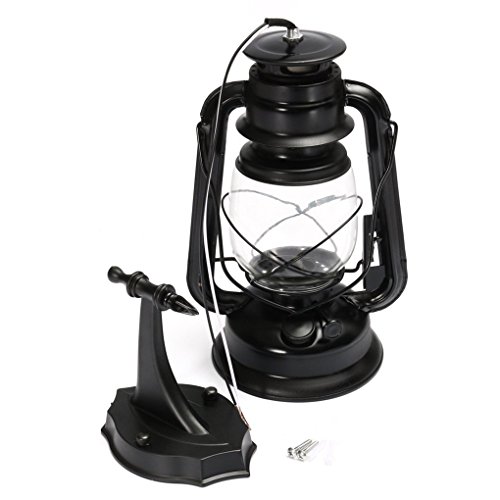 Preisvergleich Produktbild Providethebest Loft Old Fashion Retro-Art-Antike Glas Industrial Light Badezimmer Retro Wandleuchte hängende LED-Lampe schwarz