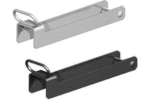 WYRE DIRECT Throw Over Loop with Handle Gate Latch 75mm 3" Wide Galvanised or Black 14" Long (Galvanised)