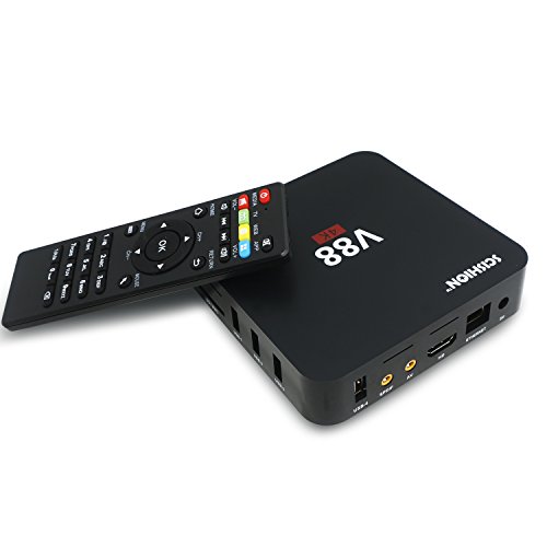 EMISH Android tv box Rockchip 3229 Quad-Core(1.5GHZ) Android 5.1 1G/8G 4K H.265 64BIT Kodi 16.1 Preinstalado DLNA Miracast Wifi LAN Google Reproductor Multimedia Streaming Smart TV BOX