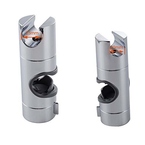 flintronic Brausehalter Ersatz 18–25 mm, Verstellbar Brausehalter Dusche kopf ABS Chrome Fertig, für Badezimmer - 6