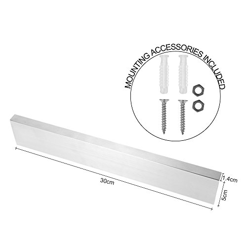Anself Magnet Messerhalter Messer Rack Magnetleiste zur Wandmontage aus Edelstahl 40cm / 30cm optional - 2