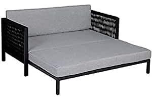 greemotion Divano per cani in alluminio con rotelle, ca. 100 x 40 x 117 cm